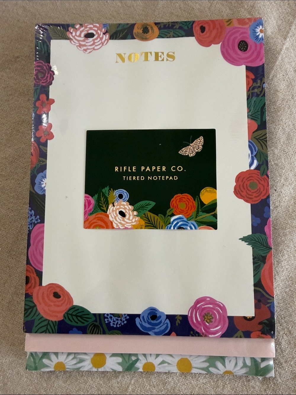 Rifle Paper Co. Tiered Notepad Set Floral Notes Pad NWT
